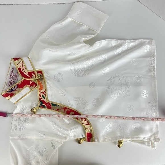 🩷 Kids, Tibetan traditional top, Losar - white/red. - Picture 6 of 11